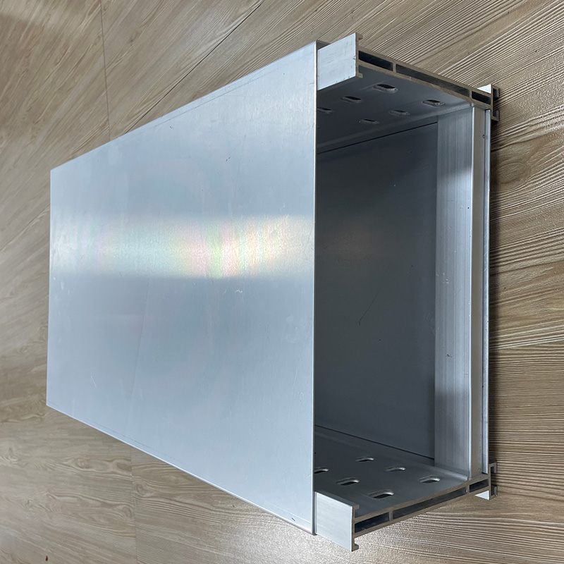 Bandeja de cabos de escada dupla de alumínio